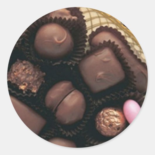 ChocoladeSticker Ronde Sticker (Voorkant)