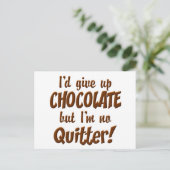 Chocoladestop Briefkaart (Staand voorkant)