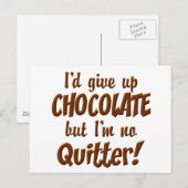 Chocoladestop Briefkaart (Voorkant / Achterkant)
