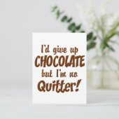 Chocoladestop Briefkaart (Staand voorkant)