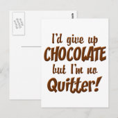 Chocoladestop Briefkaart (Voorkant / Achterkant)