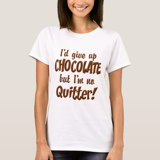 Chocoladestop T-shirt (Voorkant)