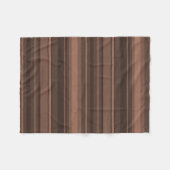 Chocoladestrepen Fleece Deken (Voorkant (Horizontaal))