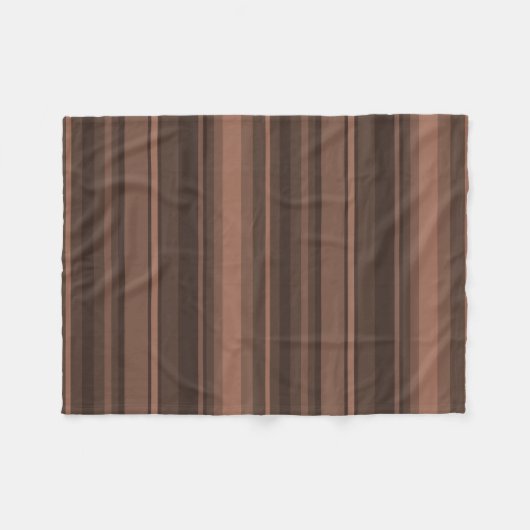 Chocoladestrepen Fleece Deken (Voorkant (Horizontaal))
