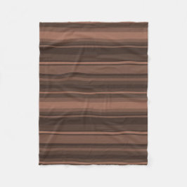 Chocoladestrepen Fleece Deken