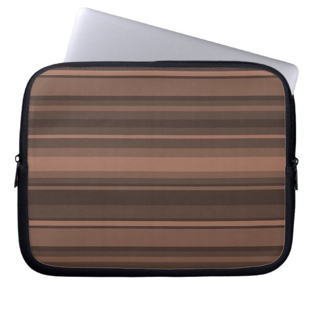 Chocoladestrepen Laptop Sleeve (Voorkant)