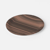 Chocoladestrepen Papieren Bordje (Gekanteld)