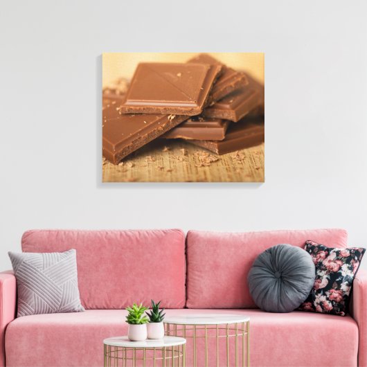 Chocoladestukken Canvas Afdruk (Insitu (Woonkamer))