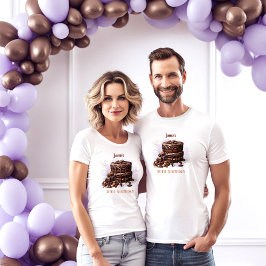 Chocoladetaart 30e verjaardagsfeestje Unisex T-shirt