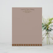 chocoladetaart BakeryLetterhead Briefhoofd Sjabloon (Staand voorkant)