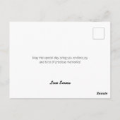 Chocoladetaart Briefkaart (Achterkant)