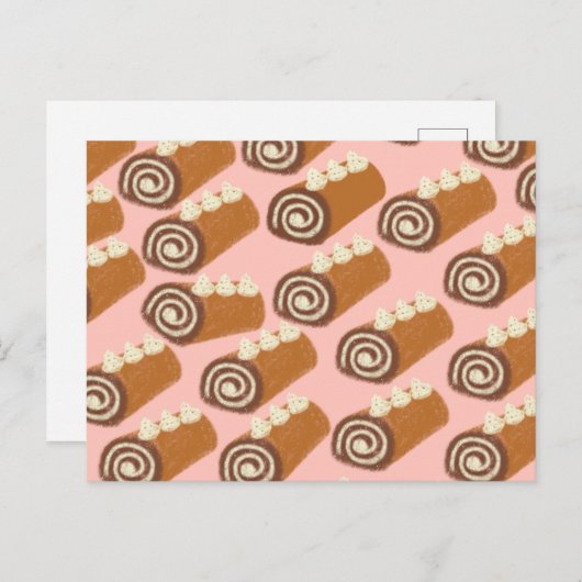 chocoladetaart briefkaart (Voorkant / Achterkant)