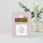 chocoladetaart briefkaart (Staand voorkant)