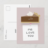 chocoladetaart briefkaart (Voorkant / Achterkant)