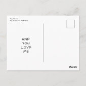 chocoladetaart briefkaart (Achterkant)