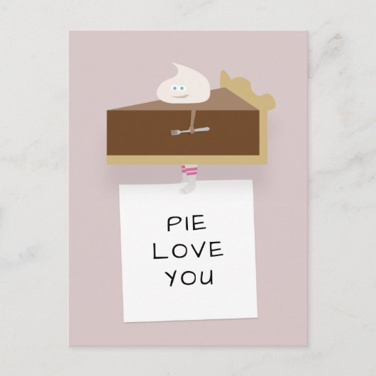 chocoladetaart briefkaart (Voorkant)