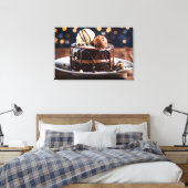 Chocoladetaart Canvas Afdruk (Insitu (Slaapkamer))