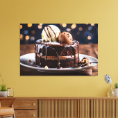 Chocoladetaart Canvas Afdruk (Insitu (Woonkamer))