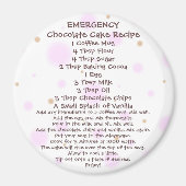 Chocoladetaart in een Mok Recept 2 Magneet (Voorkant)