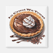 Chocoladetaart, in korst die we vertrouwen magneet (Voorkant)