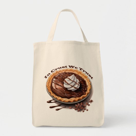 Chocoladetaart, in korst die we vertrouwen tote bag (Voorkant)