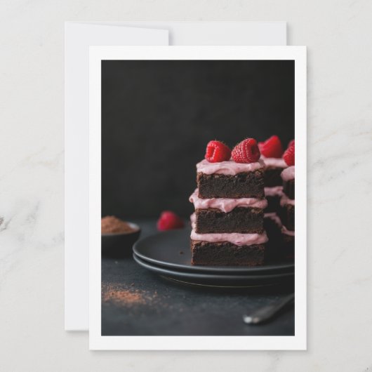 chocoladetaart kaart (Voorkant)
