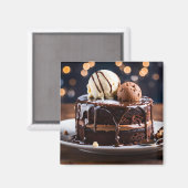 Chocoladetaart Magneet (Voorkant / Achterkant)