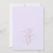 Chocoladetaart Paarse bruin 30ste verjaardagsfeest Kaart (Achterkant)