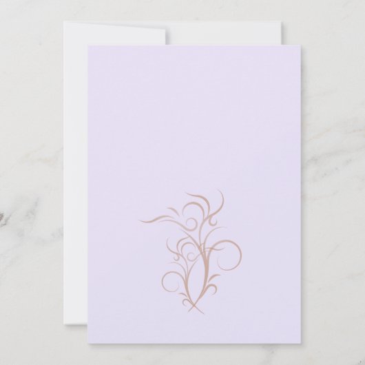 Chocoladetaart Paarse bruin 30ste verjaardagsfeest Kaart (Achterkant)