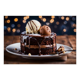 Chocoladetaart Perfect Poster