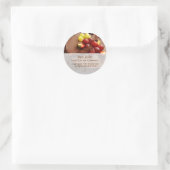 Chocoladetaart stickers/bakkers/banketbakker ronde sticker (Tas)