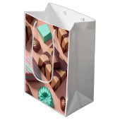 Chocoladethema Gift bag Medium Cadeauzakje (Voorkant Gekanteld)