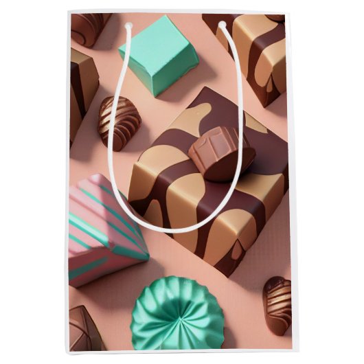 Chocoladethema Gift bag Medium Cadeauzakje (Voorkant)