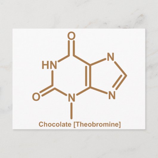 Chocoladetheobromine Briefkaart (Voorkant)