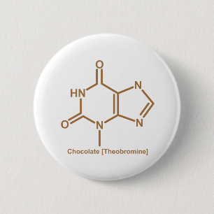 Chocoladetheobromine Ronde Button 5,7 Cm
