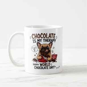 Chocoladetherapie Franse Bulldog Koffiemok