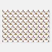 Chocoladetijdpatroon Inpakpapier Vel (Voorkant 2)