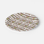 Chocoladetijdpatroon Papieren Bordje (Gekanteld)