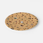 Chocoladetijdpatroon Papieren Bordje (Gekanteld)