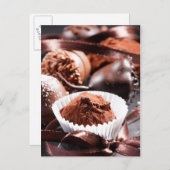 Chocoladetruffels Briefkaart (Voorkant / Achterkant)
