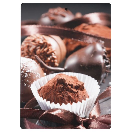 Chocoladetruffels Klembord (Achterkant)