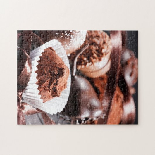 Chocoladetruffels Legpuzzel (Horizontaal)