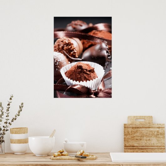 Chocoladetruffels Poster (Keuken)