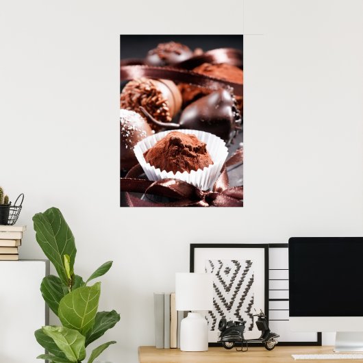 Chocoladetruffels Poster (Thuiskantoor)