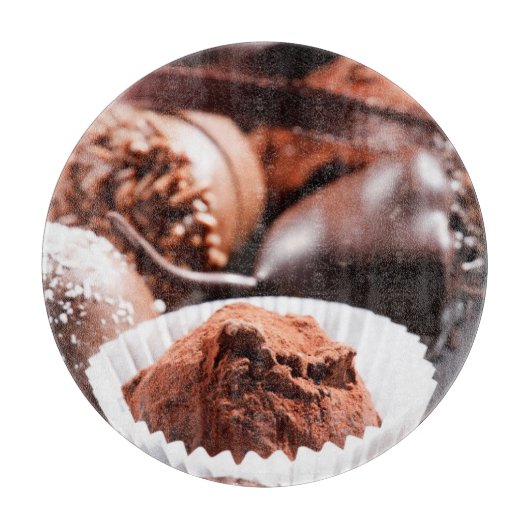 Chocoladetruffels Snijplank (Voorkant)