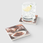 Chocoladetruffels Stenen Onderzetter (Zijkant)