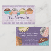Chocoladetruffels visitekaartje (Voorkant / Achterkant)