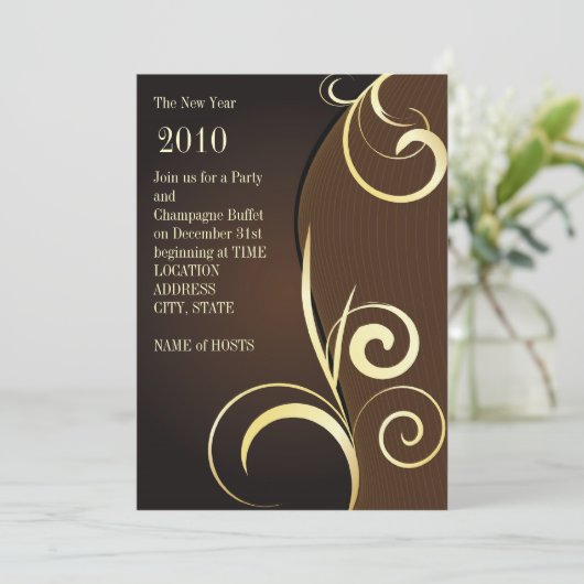 chocoladeuitnodiging kaart (Staand voorkant)