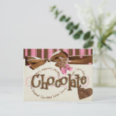 chocoladeverslaving briefkaart (Staand voorkant)