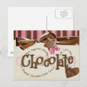 chocoladeverslaving briefkaart (Voorkant / Achterkant)